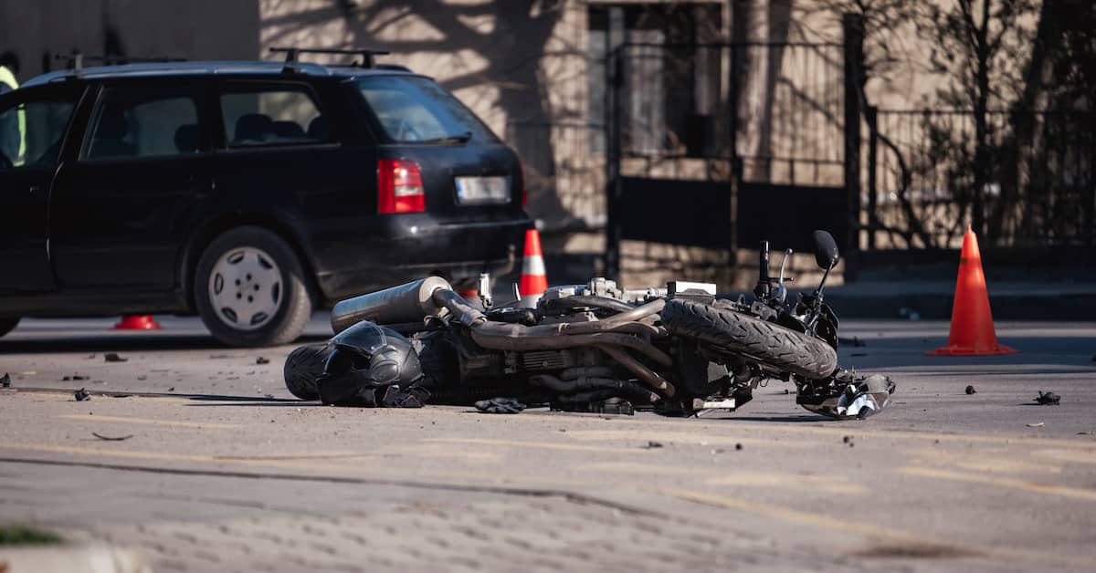 Motorcycle after a serious accident. | Patrick Daniel Law